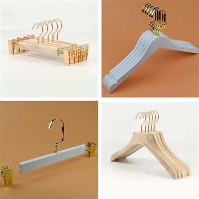 Crochairí Adhmaid Le Hooks Óir